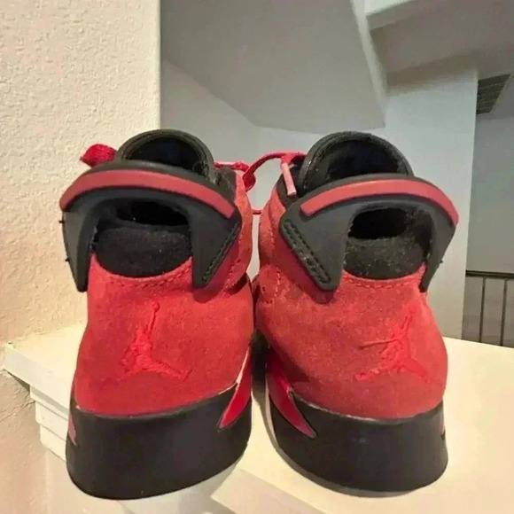 Nike Air Jordan 6 Retro Toro Bravo Red Black DV3605-600 Youth 1Y Pre-owned - Picture 7 of 9